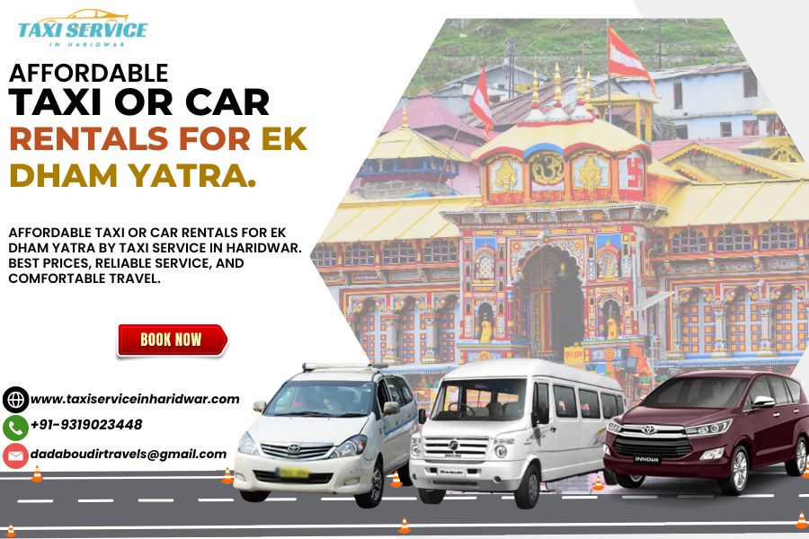 Affordable Taxi or Car Rentals for Ek Dham Yatra