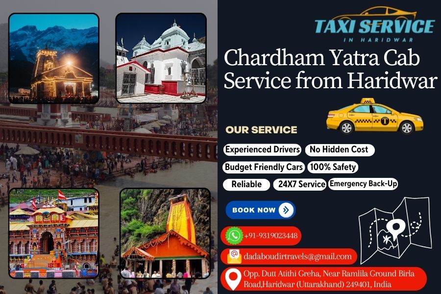 Chardham Yatra Cab Service from Haridwar